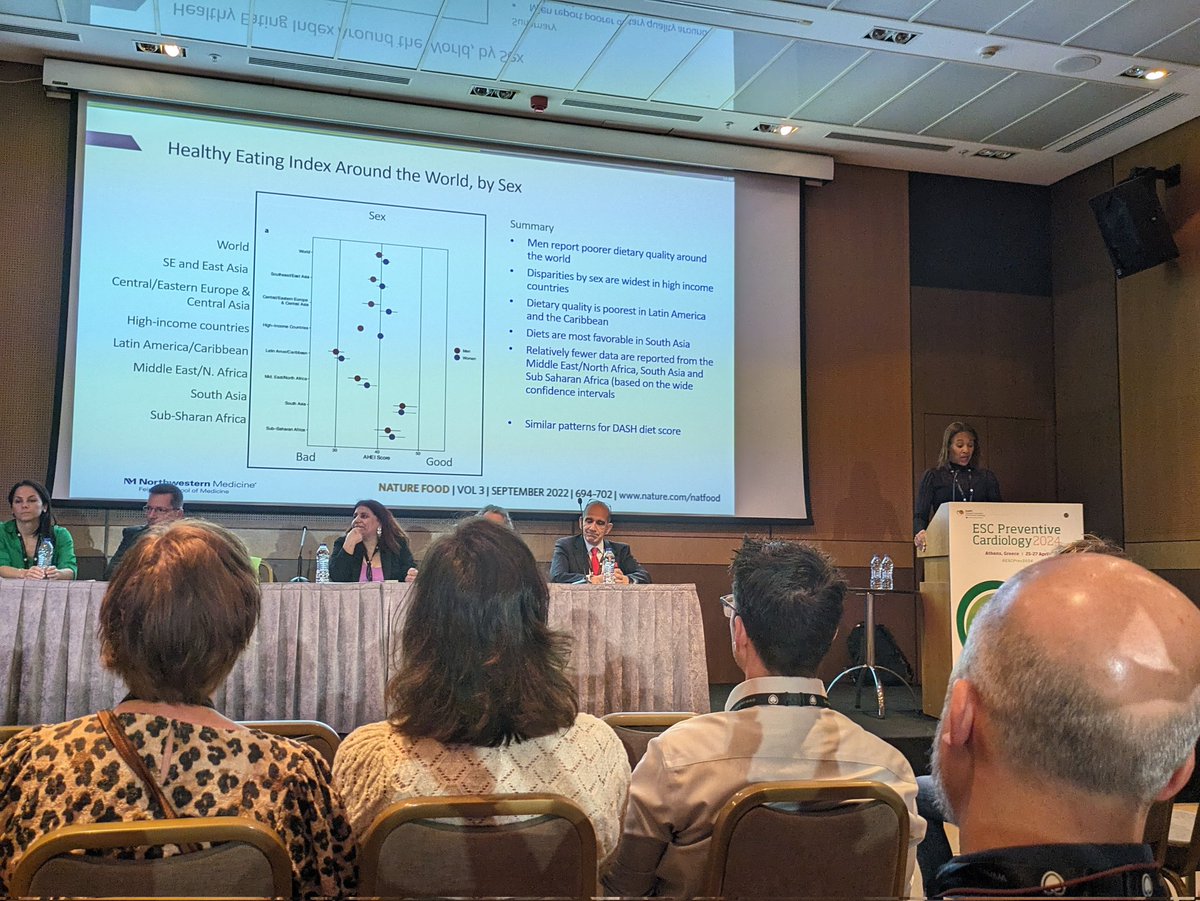 🚨🚨 Happening Now ‼️🚨🚨 Dr. @MCarnethon from @NUPrevMed discussing demographic and socio-economic disparity in nutrition in Room 3 at #ESCPrev2024.