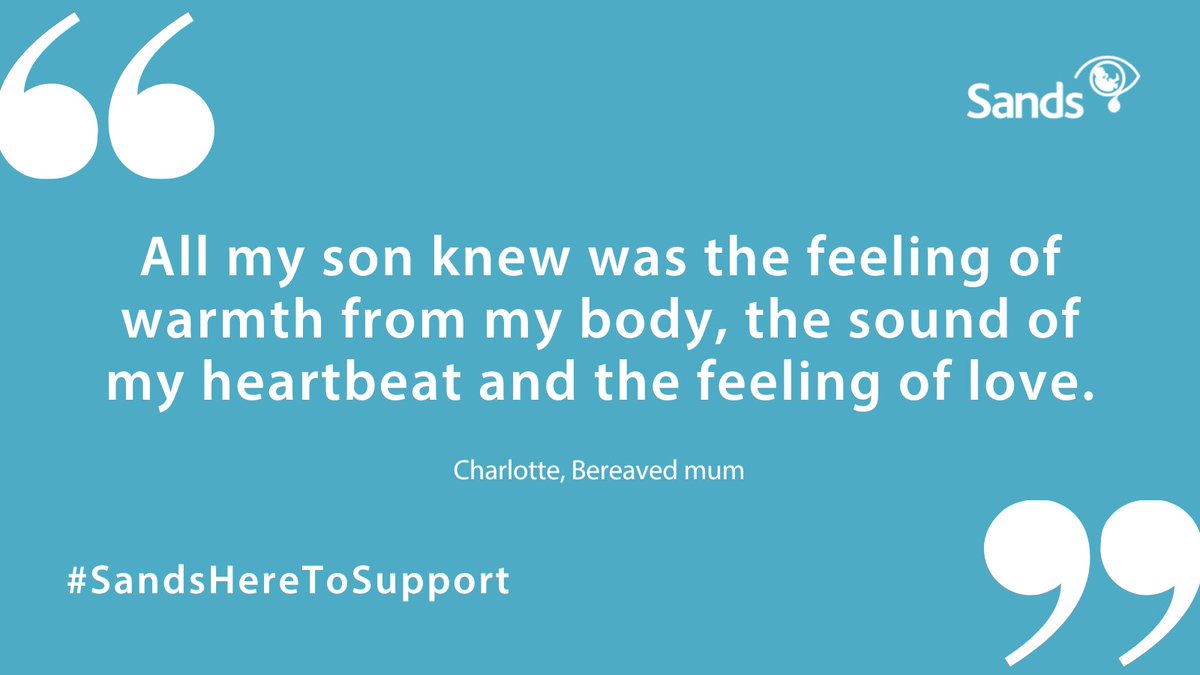 Your baby will always hold a special place in your heart and we are here to listen if you ever need to talk to someone about them 💙🧡

Thank you for sharing, Charlotte 💙🧡

Find out more about the support we offer.

sands.org.uk/support

#BabyLoss #PregnancyLoss