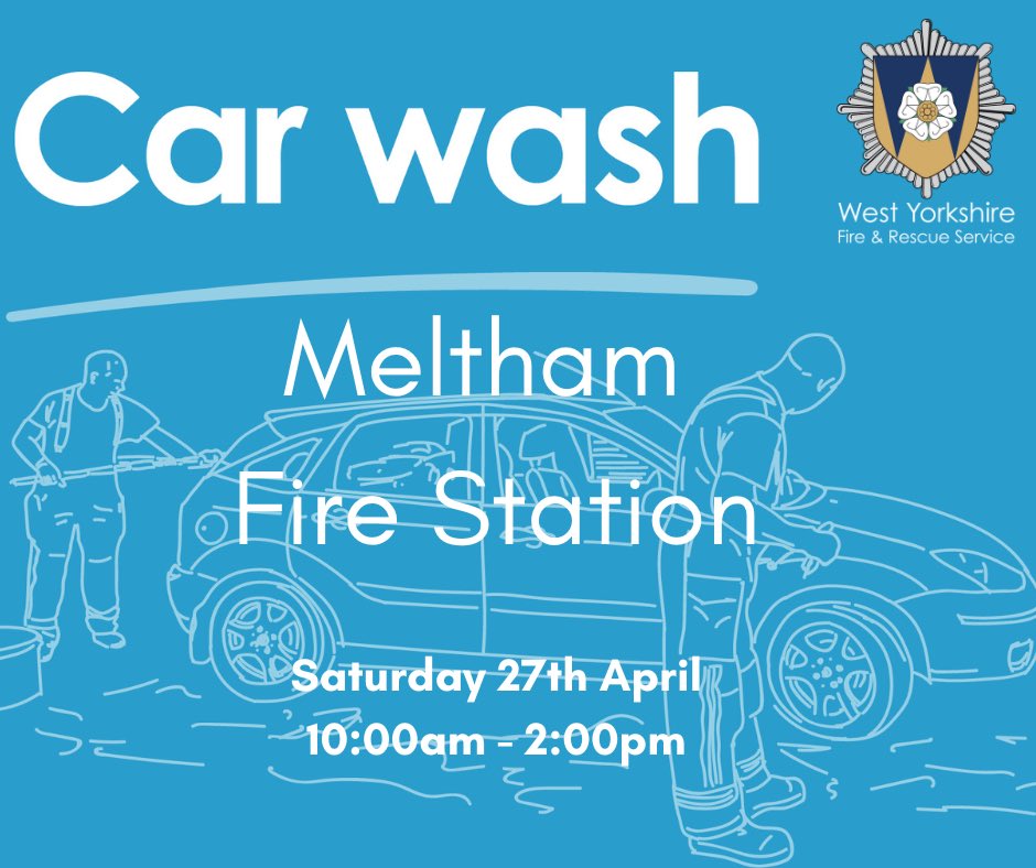 ‼️ Charity Car Wash @ Meltham Fire Station ‼️ 🧽 This Saturday, 27th April 2024 ⏰ 10:00am - 2:00pm Meet your local firefighters and help us support @firefighters999 ⤵️