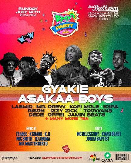 Gyakie and Asakaa boys headline DMY Party in the park 🔥