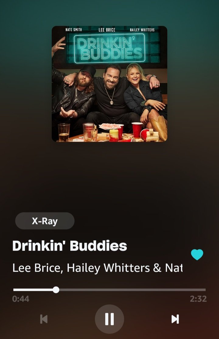 🙌 Woohoo, Drinkin' Buddies by @leebrice @haileywhitters and Nate Smith is such a damn good song!! 🔥🔥 So happy that it's released today. 🤩