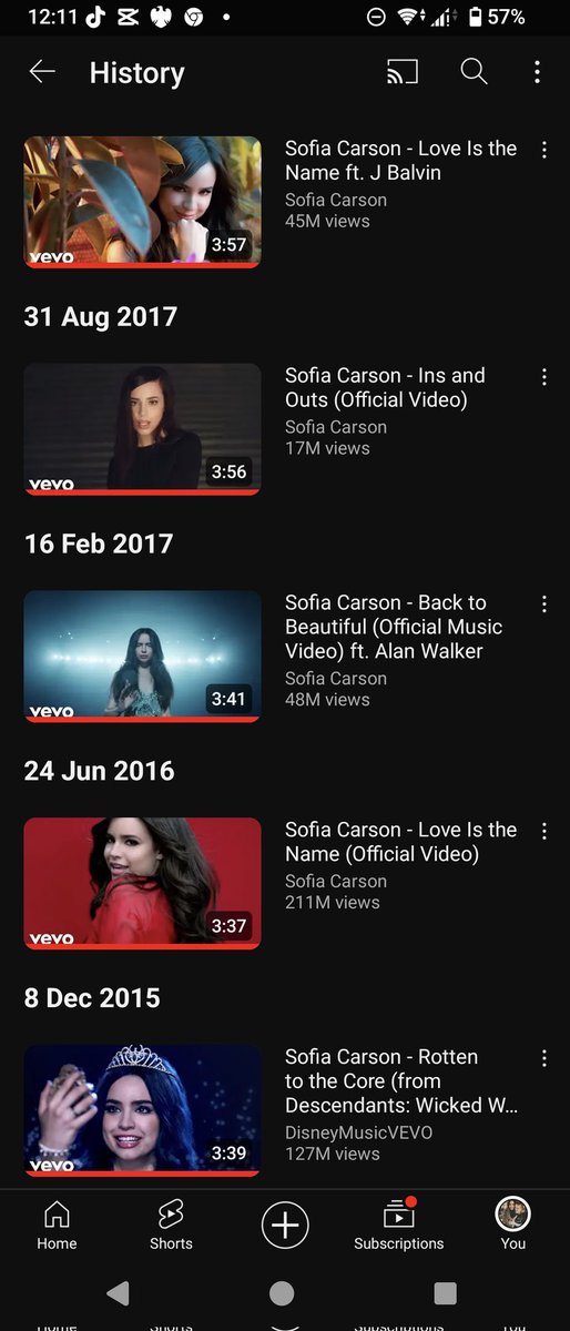 @proud_carson @SofiaCarson Turns out the first time I watched Sofia Carson was in 2015 haha! ❤️