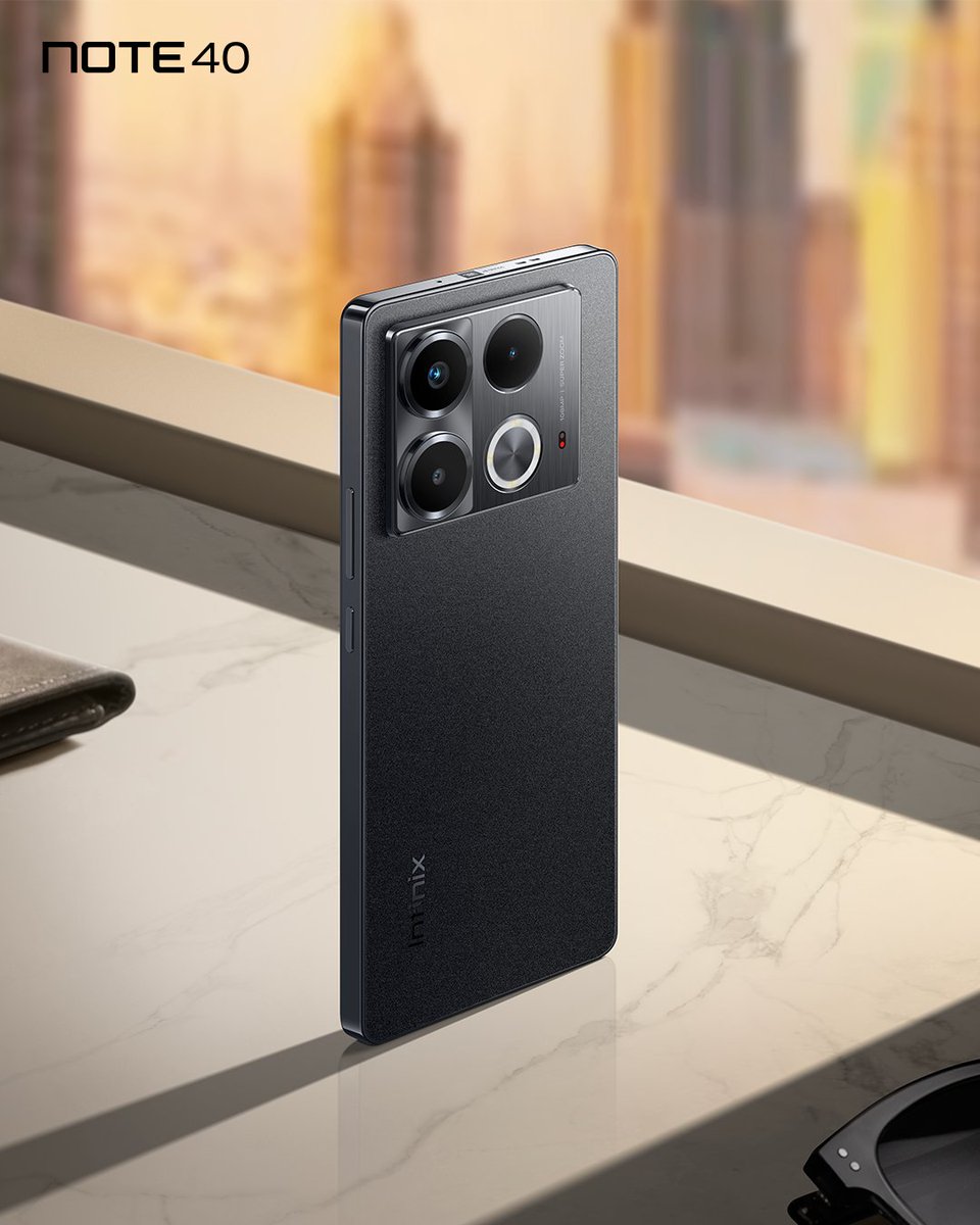 La couleur noire, toujours à la mode, toujours sophistiquée.
Le #NOTE40 en noir, un classique réinventé.

#Infinix #Note40Series #ChargeSansLimite