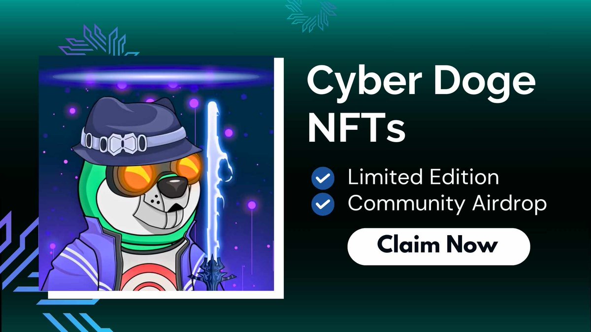 Cyber Doge NFTs Mint Live 🎉 Join Giveaway ✅ Retweet✅ 👇GO👇 gleam.io/nHoA9/cyber-do…