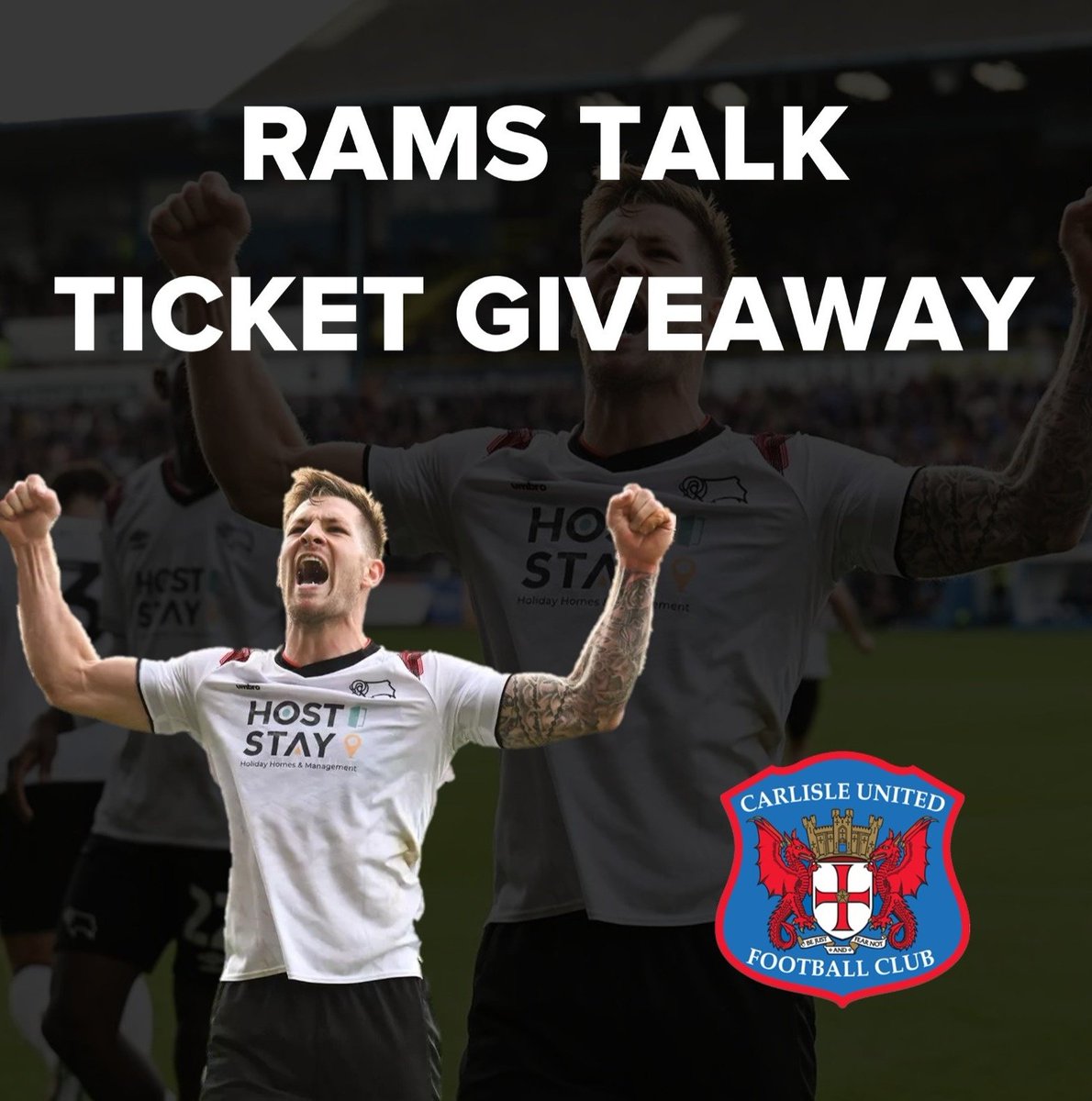 HUGE TICKET GIVEAWAY!!! 🚨 We have 4 single tickets to give away for tomorrow's promotion season finale against Carlisle!! 🐏🤩 Entry Details ➡️ faneconomy.app.link/8H5GnkyN6Ib Good luck!! #DCFC