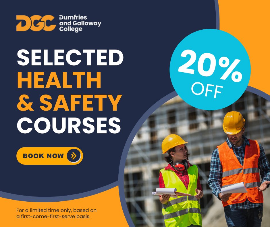 🚀Elevate your career and prioritise safety with DGC! Save 20% on selected Health & Safety courses and equip yourself with vital skills for a thriving future. Don't miss out – book your place now 👉 bit.ly/4aHNWv2 #SafetyFirst #CareerGrowth