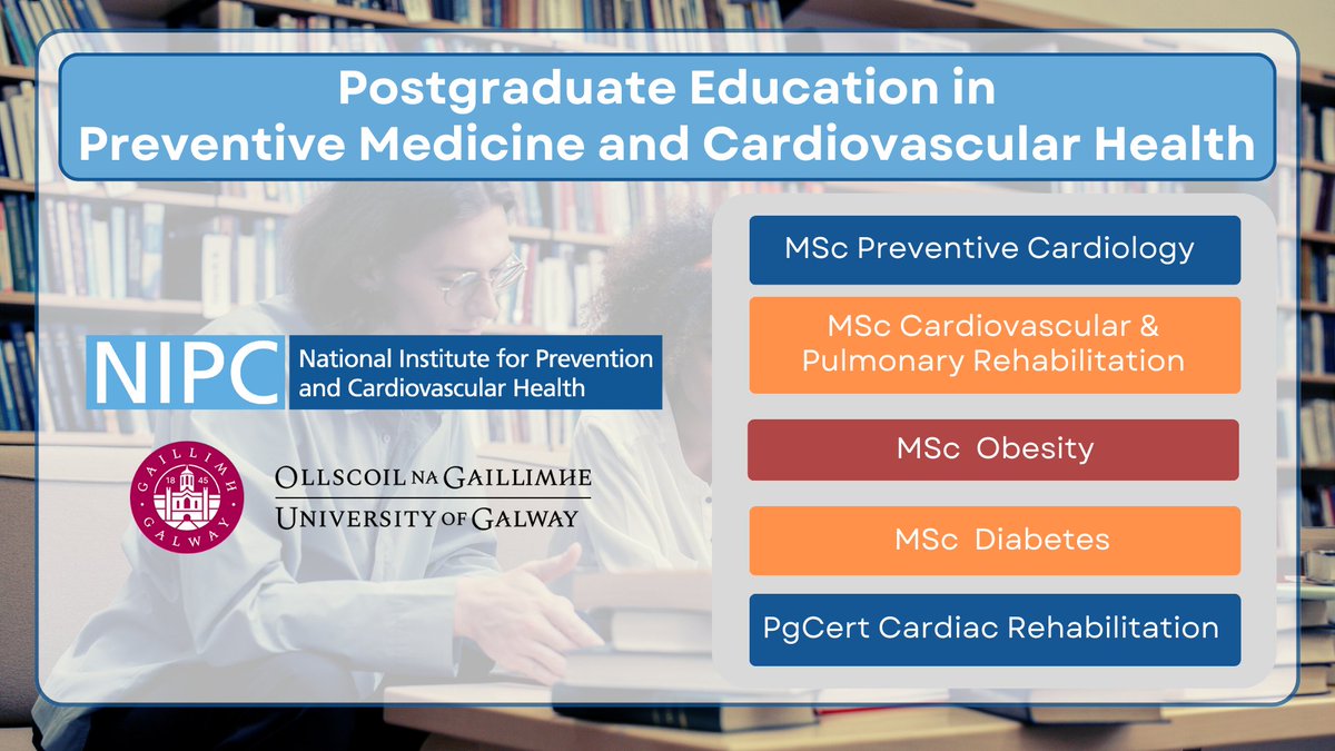 Ready to make a difference in cardiovascular health? Our online postgraduate courses, in partnership with @uniofgalway, provide a comprehensive understanding of preventive medicine and cardiovascular health. Full details at⬇️ nipc.ie/education/post…