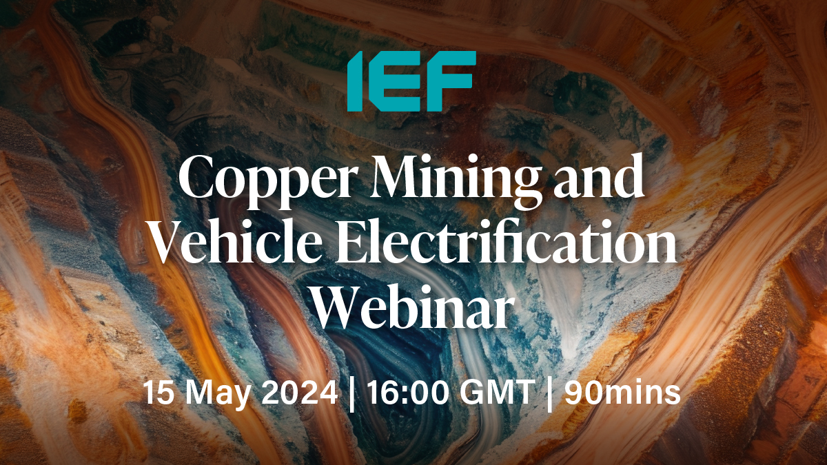 Register to watch the livestream on 15 May as we present our new Copper report addressing the issue of Copper availability, the unprecedented nature of the copper mining challenge and ways to reduce copper demand. ief.org/events/copper-…