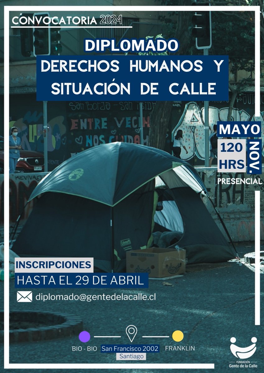 Nelson Arellano-Escudero (@_narellano) on Twitter photo Quedan solo 3 días…
diplomado@gentedelacalle.cl
<a href="/gentedecalle/">Fundación Gente de la Calle</a> <a href="/fjromanv/">Javier Roman</a> Quedan solo 3 días…
diplomado@gentedelacalle.cl
<a href="/gentedecalle/">Fundación Gente de la Calle</a> <a href="/fjromanv/">Javier Roman</a>