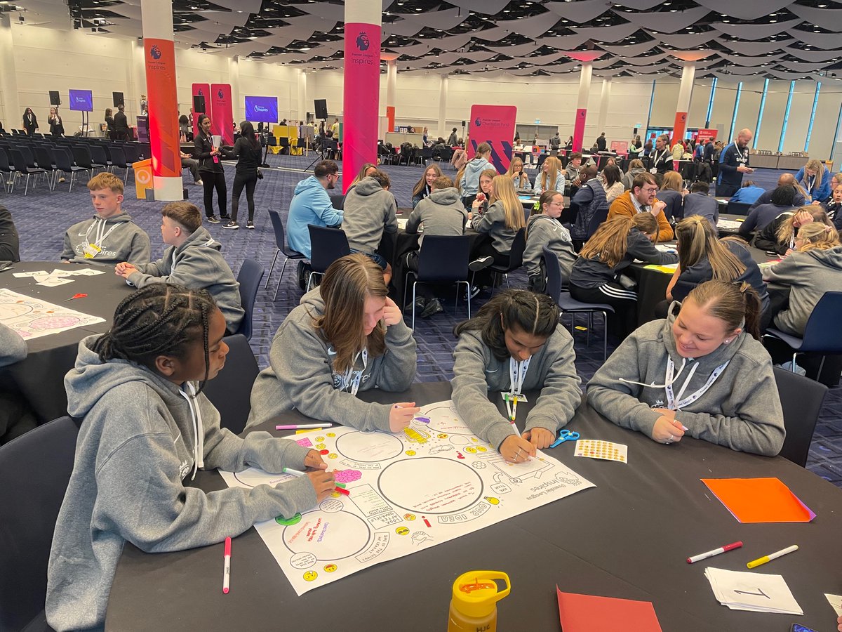 Yesterday some of our students were invited to Wembley Stadium for the Premiere League Inspires celebration event. This term our students have been working with @AVFCFoundation on a project that addresses well-being in schools. Our students had a brilliant day! @the_atlp