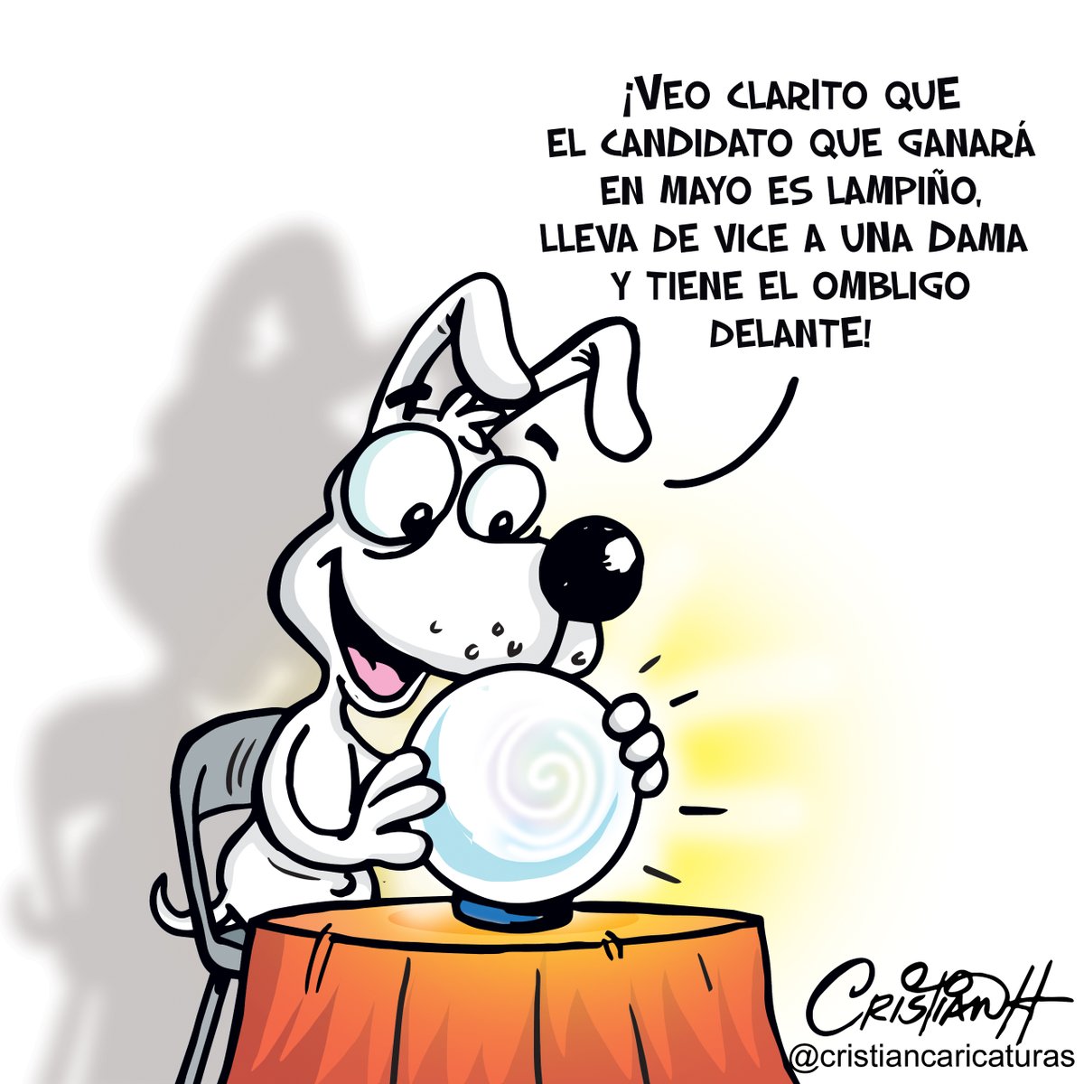 Realengo el clarividente Mi caricatura del viernes 26 de abril 2024 en el periódico @ElDia_do . . . . #adivino #boladecristal #SinBigotes #criscaricaturas #realengoycristian