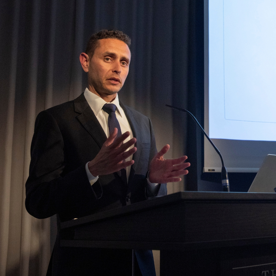 AmericanAcademy's tweet photo. "In American politics, we reached a tipping point where sharia became part of the battle over what it means to be American," said spring fellow and political scientist Mark Fathi Massoud at his talk "Islam and Politics in America Today." Watch here: https://t.co/YgeiA1sMF0 https://t.co/Fp8lTvaZRD