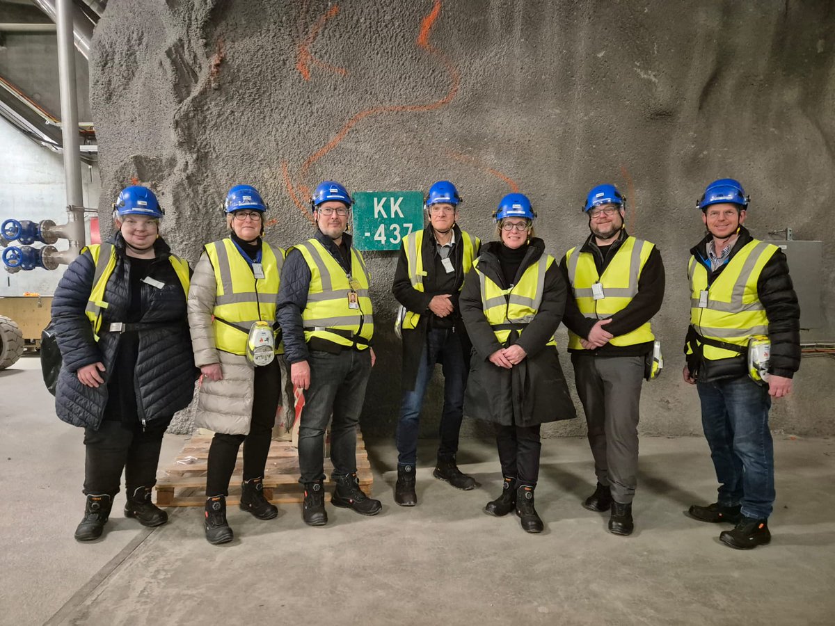 #Nuclear #waste #disposal getting closer. The Standing Advisory Group on Safeguards Implementation (#SAGSI), chaired by Dr. Niemeyer, @fz_juelich #IEK_6, met in Finland this week to familiarize with the world's first encapsulation plant and geological repository at Onkalo.