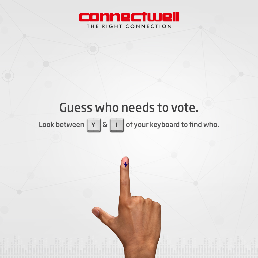 Our voice matters. Let’s make it heard. Let’s vote for our future!  #Connectwell #TheRightConnection

#IndianGeneralElections #IndianElections #IndianElections2024
#Vote #VoteToday #Vote2024