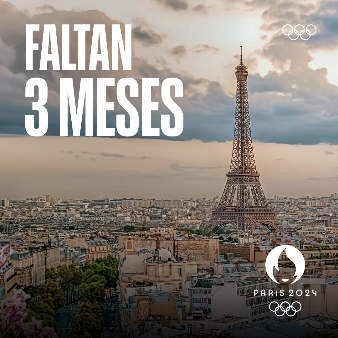 FALTAN 3️⃣ MESES PARA #PARIS2024 😍🇫🇷 Se vienen los Juegos Olímpicos y cada vez falta menos para que comience la Ceremonia de Apertura de @paris2024 que promete ser increíble. 🎆 ¿Alguien más está ansioso? ☝️🤩 #RoadToParis2024