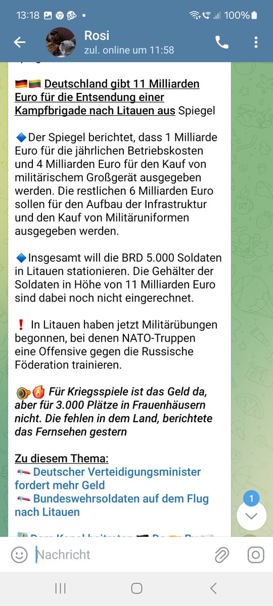 Bedarf keines Kommentarres!
Muß die BUndeswehr,als Verteidiger,An der Aussengrenze zu Russland Stationiert Werden! 
Wenn Russland doch, nach Aussage der Ukraine, nicht in der Lage ist,einen,viel Frontenkrieg zu Beginnen!