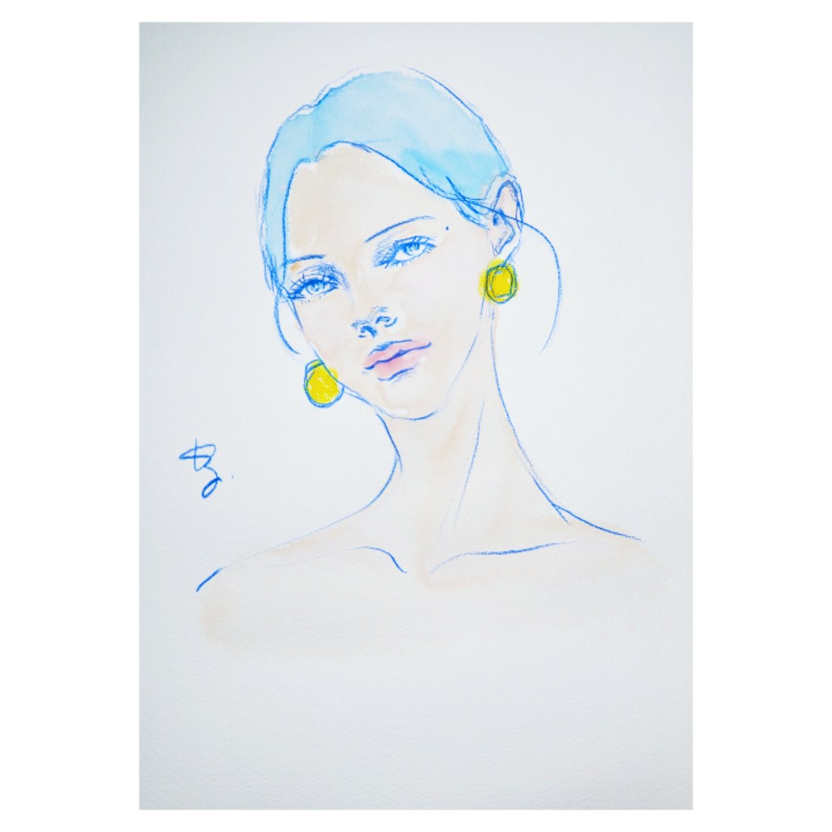 2024.0426
ー 幸せの結末？ ー
#drawing #dessin #artwork #illustration #womanportrait #blue #青 #イラスト #デッサン #福岡 #日課 #美人画 #人物画 #kazuko_sketch_