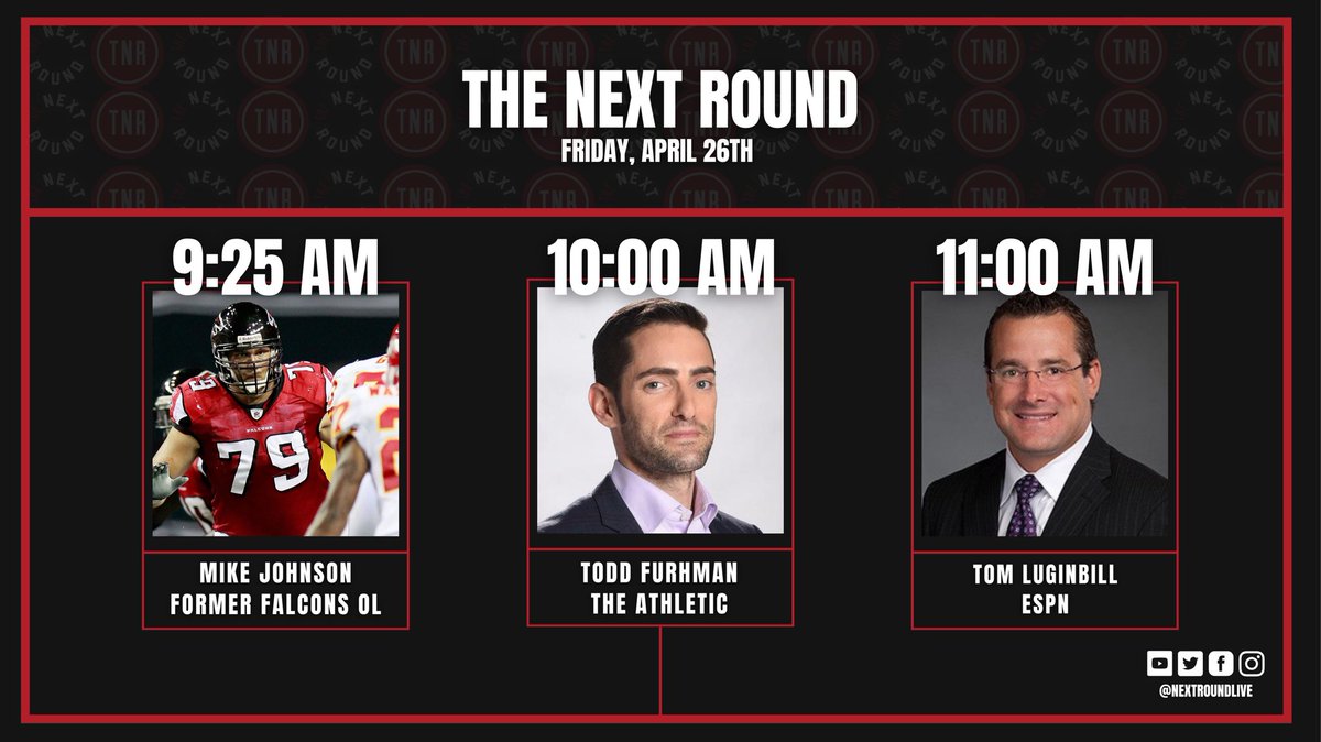 FRIDAY LIVE SHOW 🎙Former @AlabamaFTBL and @AtlantaFalcons OL @MPJohnson79 🎙️Co-Founder of @BetTheBoardPod and @CBSSportsHQ Analyst @ToddFuhrman 🎙️@ESPN’s @TomLuginbill - Bo Nix is a 1st Round Draft Pick - Dabo calls Ravens During Draft - Falcons Confuse Veteran QB and…