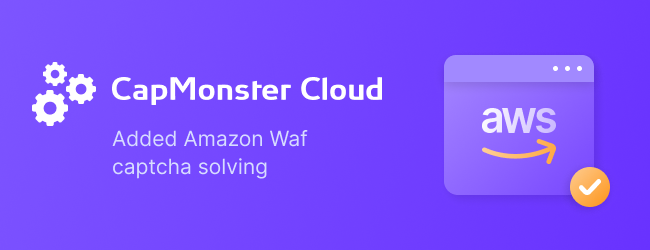 capmonstercloud's tweet photo. We've added Amazon WAF captcha solving via token. Now it can be easily and quickly solved automatically using CapMonster Cloud. The accuracy is 99%.

Learn more: https://t.co/90IEc038eq https://t.co/gwxj84Mqhk