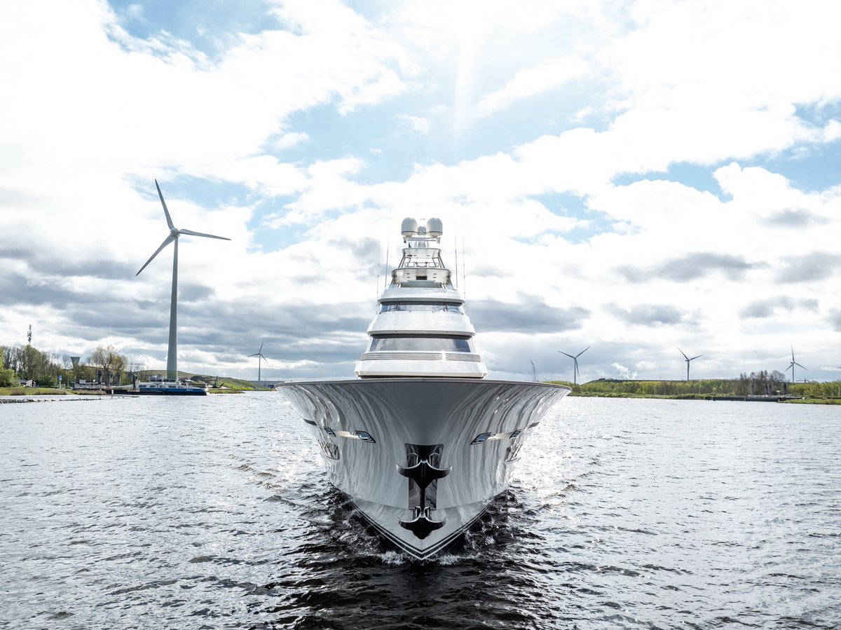 Royal_Huisman's tweet photo. The groundbreaking big fisher, Royal Huisman motor yacht Project 406, is unveiled as ‘Special One’ just before her first trials on the North Sea today. Curious? https://t.co/G7nylmOIgD
#vripack #pascarelliconsulting #bushandnoble #hampshiremarine #royalhuisman Photo Guy Fleury https://t.co/3uBA97jkzr
