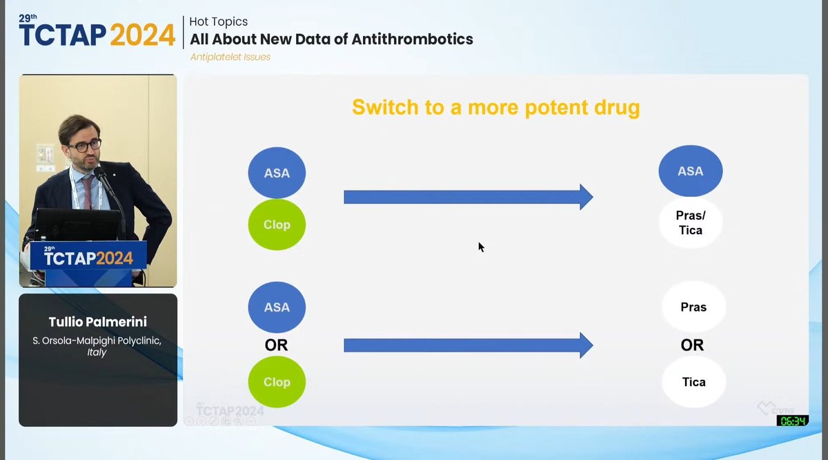 Zill_cardio's tweet photo. #TCTAP2024
❤️🔥All about Data on Escalation of #DAPT
❤️🔥Clinical Evidence on Switching to More Potent Antiplatelets ⤵️
❤️🔥NO BENEFIT seen for Unguided Escalation in #Alpheus /#Sassicaia Trials, as well as for Escalation Guided by #HPR, as seen in #Arctic & #TriggerPCI Trials
#1/3 https://t.co/olu8S5PUY9