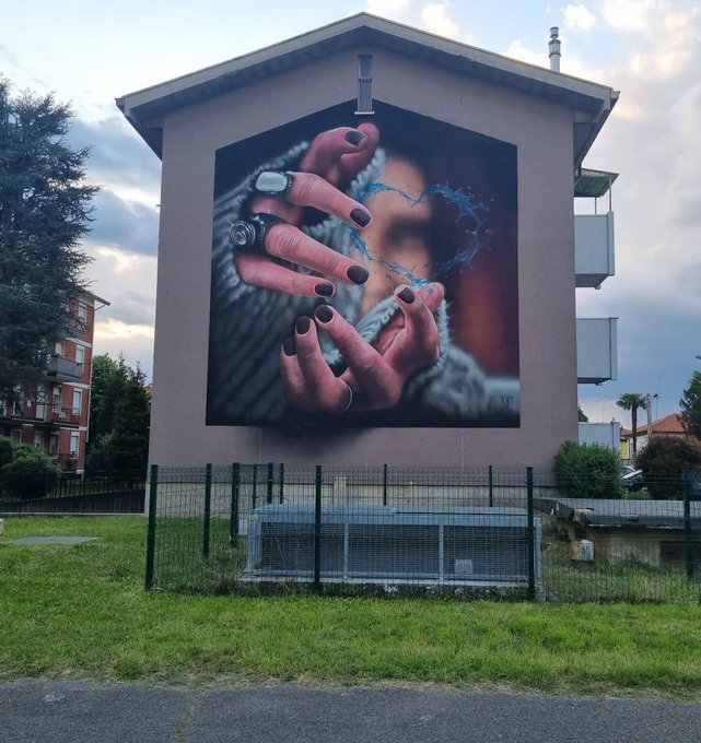 #Streetart by #Cheone @ #Nerviano, Italy, for #BigUpFactoryMore info at: barbarapicci.com/2024/04/26/str… #cosimocheone #streetartNerviano #lombardia #streetartlombardia #streetartitaly #italystreetart #arteurbana #urbanart #murals #muralism #contemporaryart #artecontemporanea