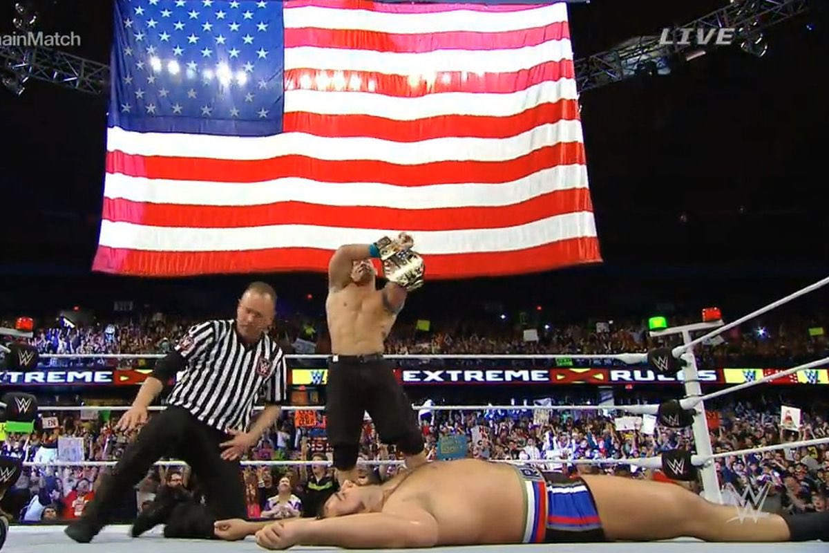 9 Years Ago Today At Extreme Rules 2015 @JohnCena Defeats @ToBeMiro To Win The #USTitle