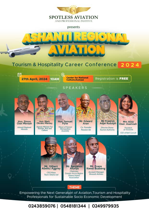 It’s an honor & privilege to be invited as a guest Speaker The issues of Tourism , Hospitality & Aviation requires a multifaceted approach, including legal reforms, social support systems, education and efforts to challenge stereotypes. Join me tomorrow in #Kumasi for a great…