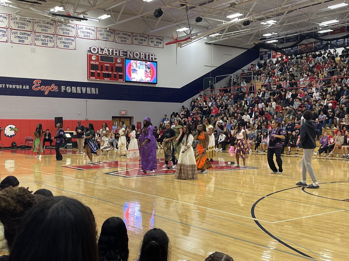 This is always my favorite assembly of the year! Students coming together to showcase their diversity at the Diversity Assembly. This is what Olathe North is all about!! <a href="/JasonHermanON/">Jason Herman</a>