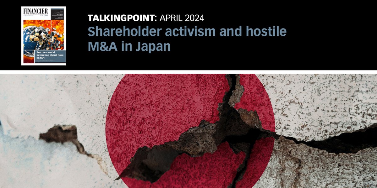 Financier Worldwide moderates a discussion on #shareholderactivism and hostile M&A in Japan between Ryuichi Shiomi, Masatsugu Nakajima, Risa Fukumoto and Yoichiro Goto at @amt_lawfirm. Read the full Q&A here: tinyurl.com/4b9k3ebe