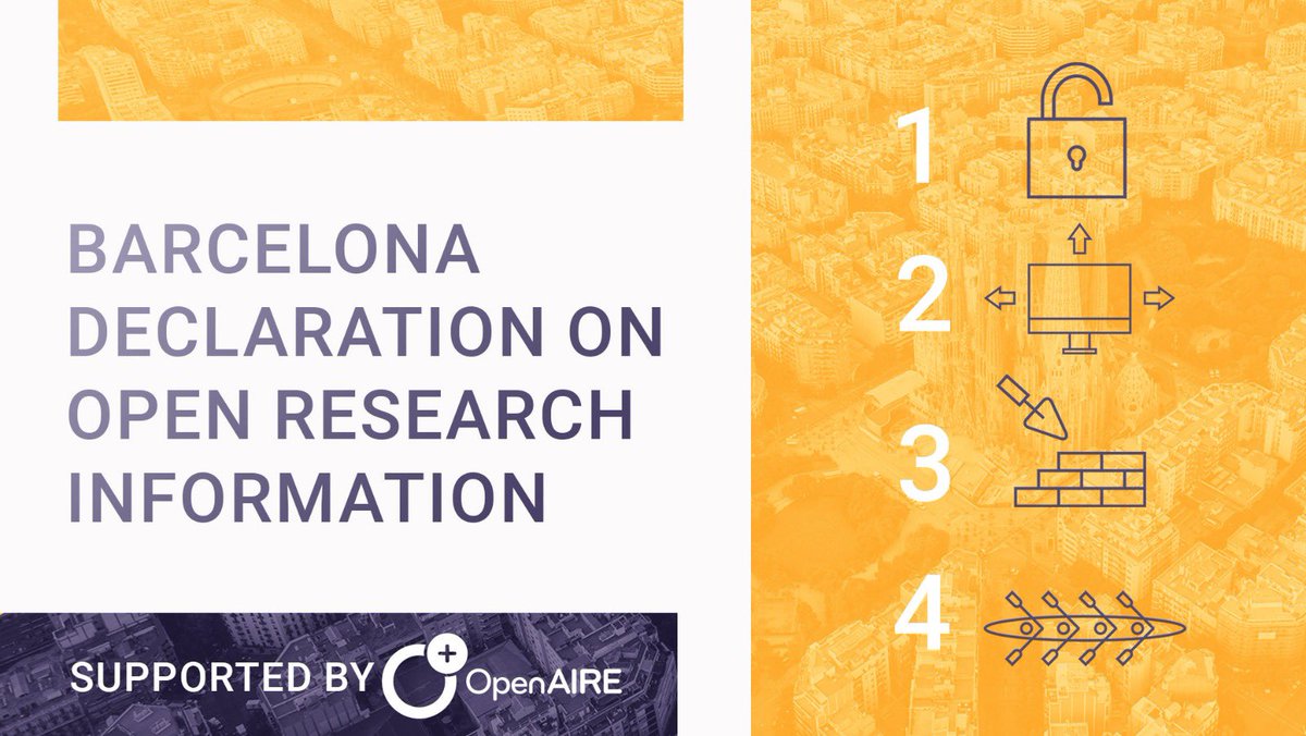 Our latest article is now our! Discover how the #BarcelonaDeclaration on #OpenResearchInformation is leading the way towards a more inclusive #research landscape. Interested in its inception, design, long-term objectives, OpenAIRE’s role, and what lies ahead? Explore the overview