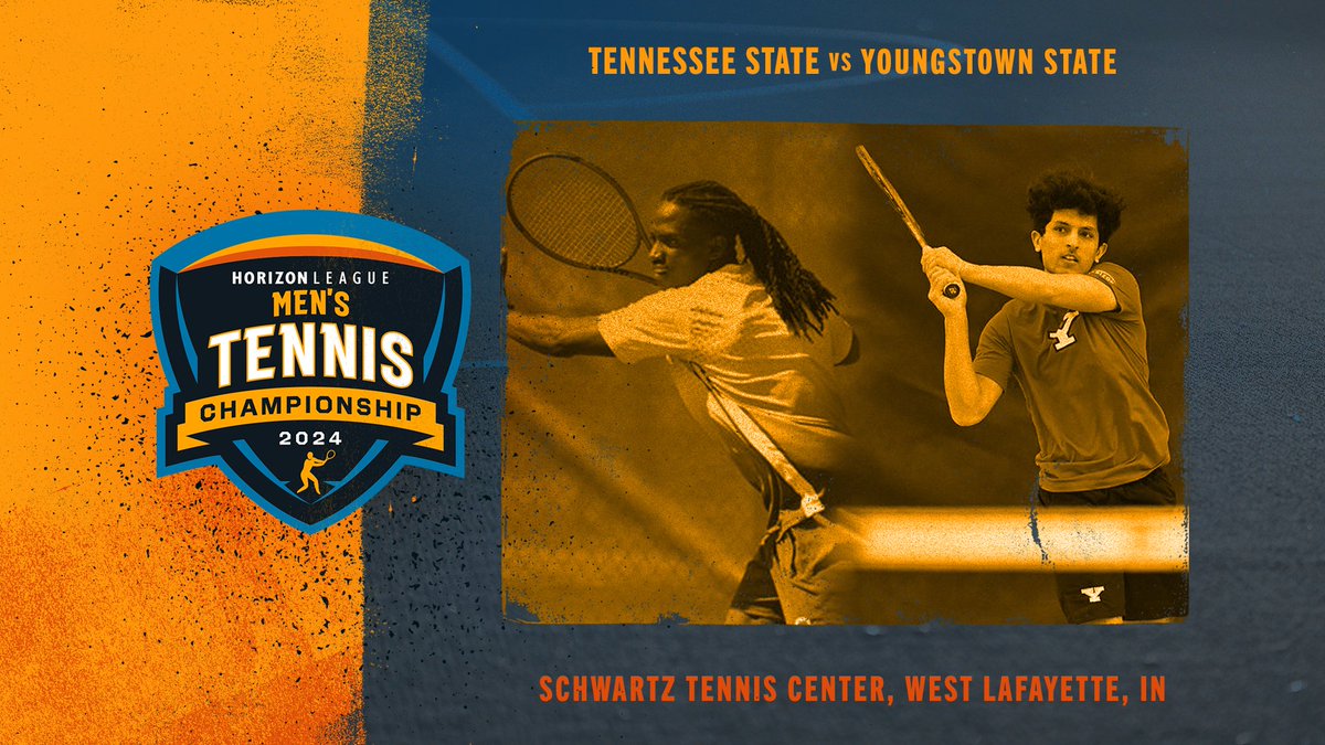 Men's #HLTennis Quarterfinal No. 2 features @TSUTennis versus @YSUMensTennis at 9:30 a.m.! The winner takes on @CSU_MTennis in tomorrow's semifinal! 📍:Schwartz Tennis Center, West Lafayette, IN 📊:bit.ly/49UC1t7 🏆:bit.ly/3UwpveY #OurHorizon🌇