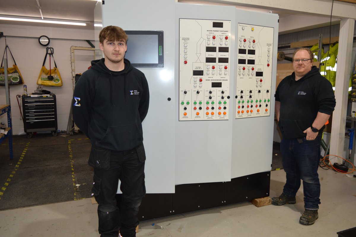 All at Total Automated Solutions recognise and send🎉 huge congrats to Jamie 🎉 (our first-year apprentice) on tackling his first large control panel, with Phil's 👨‍🔧 guiding hand! Look at the craftsmanship!  👏 #ProudMoment #Apprenticeship #FutureElectricialEngineer #TeamWork