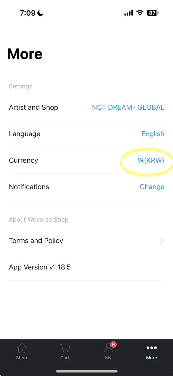 how to purchase weverse membership using gcash alipay

select artist (nct dream global)

change currency from usd to krw if necessary