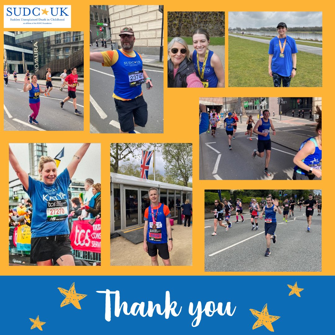 To all of our inspirational runners, thank you so much to everyone who has dusted off their running trainers and supported us at various events throughout the UK If you are inspired by our amazing runners have a look at our website for upcoming events💙 sudc.org.uk/events/