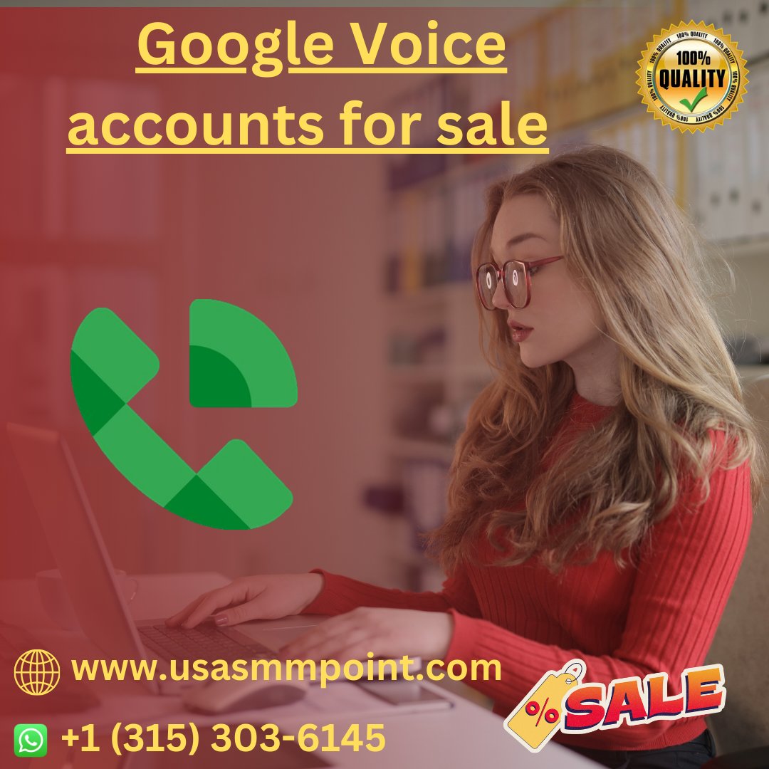 Buy Google Voice Accounts

#buygooglevoiceaccounts #googlevoice #google #gmail #business #usa #instagram #service #socialmarketing #facebook #canada #usanumber #yahoo #marketing

Web link: usasmmpoint.com/product/buy-go…