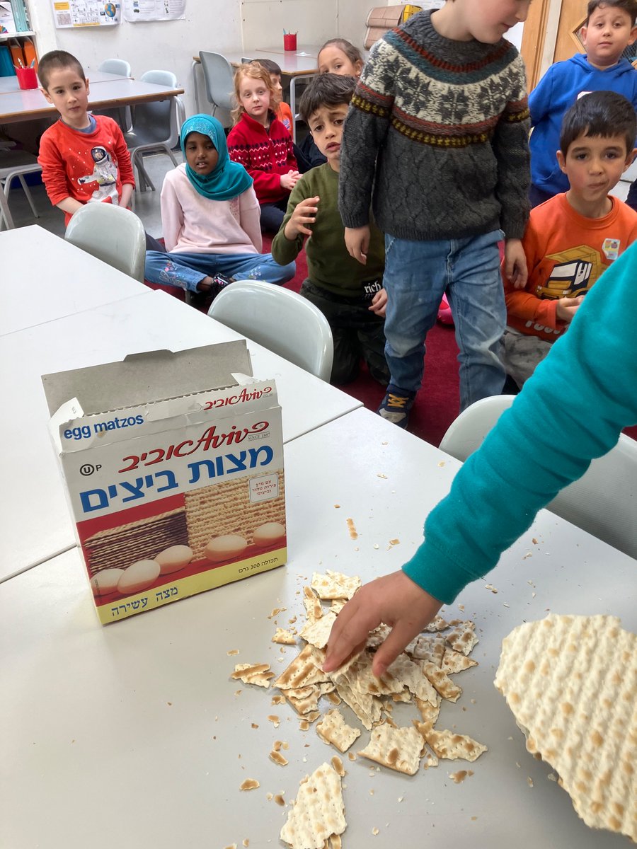 Year 1 have been learning about Passover today. We loved our matzo treat and hearing about how special the Pesach celebration is for Jewish people.