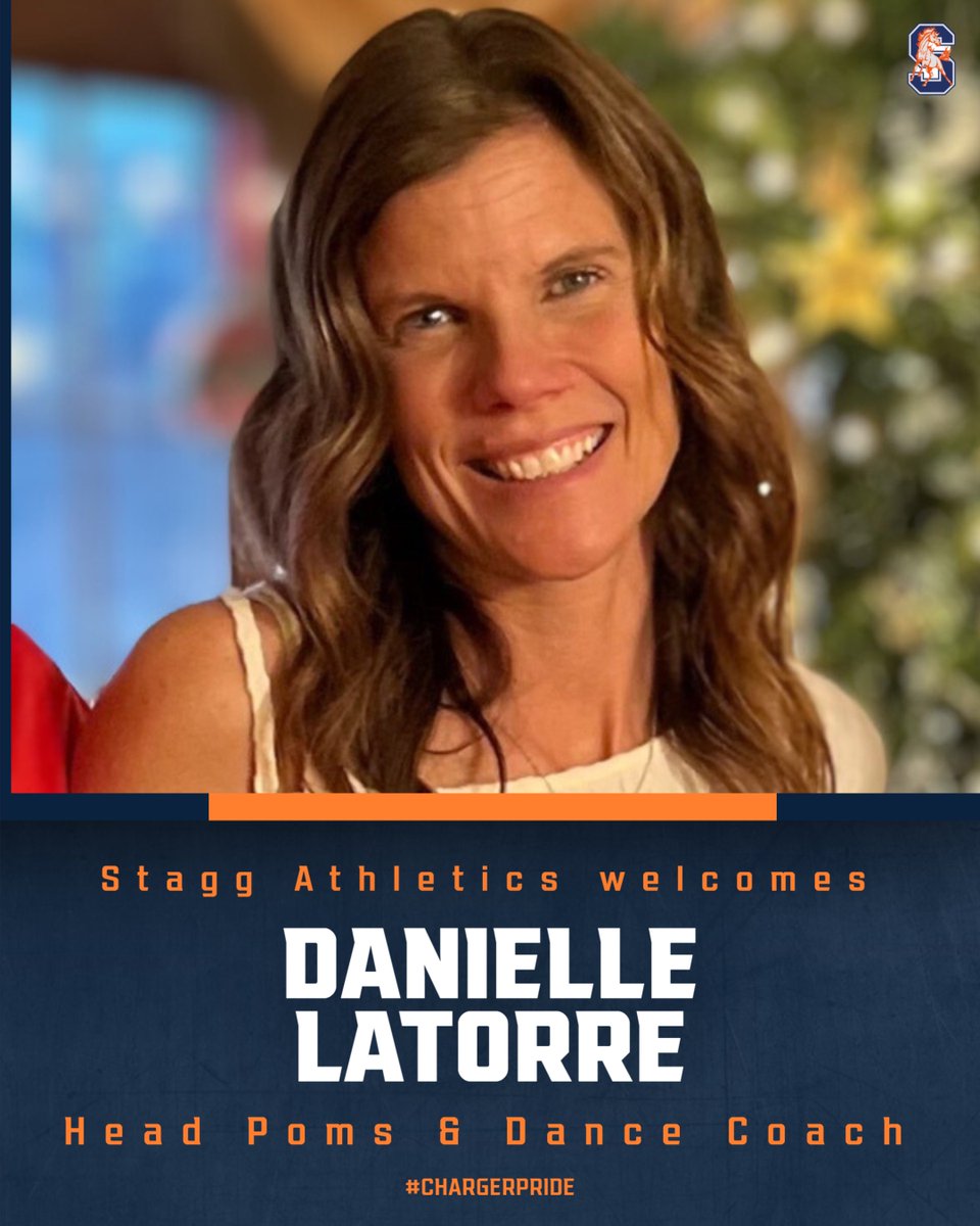 We are excited to welcome our new Head Poms &amp; Dance Coach, Danielle Latorre!  Let's Go Chargers! #chargerpride <a href="/StaggPoms/">Stagg Dance Team</a> <a href="/StaggHighSchool/">Stagg High School</a> @ericolsen00 <a href="/CHSD230/">District 230</a>