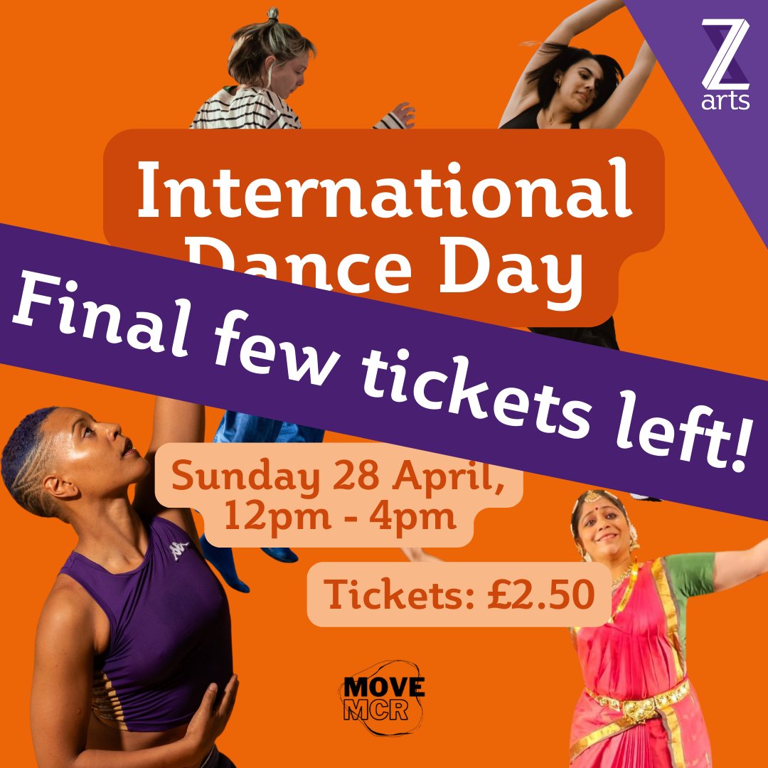 Need something to do with the family this weekend? Why not book for International Dance Day! 🕺 From 12pm - 4pm on Sunday we'll be celebrating with a day of performances and creative workshops. 🎵✨ Last few tickets remaining, book now: bit.ly/DanceDay24