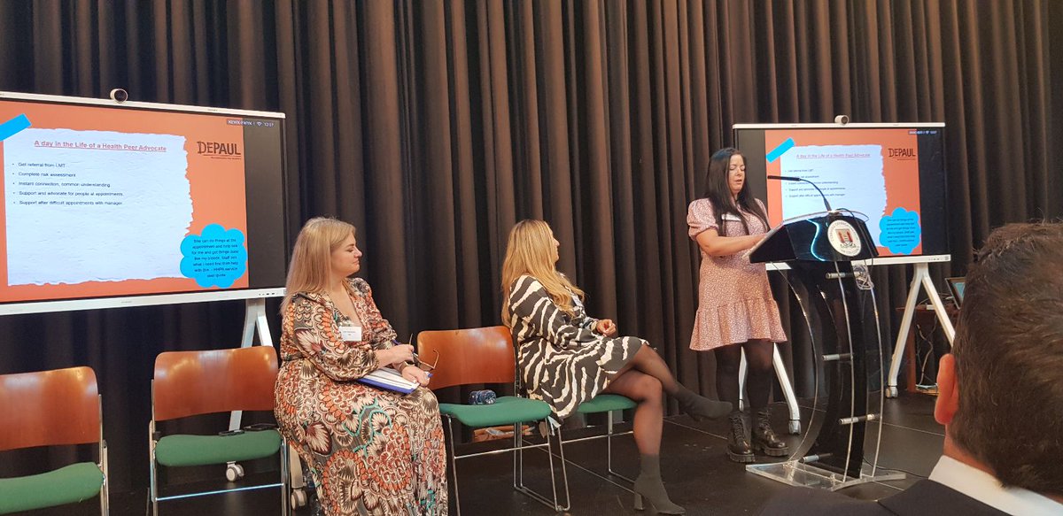 This week our incredible team of Homeless Health Peer Advocates (HHPA’s) presented at a special event, organised by @HSELive and @Corkcoco, to talk about supporting people who are homeless to safely discharge from hospital. @DepaulIreland's HHPA leaders crucially help to reduce…