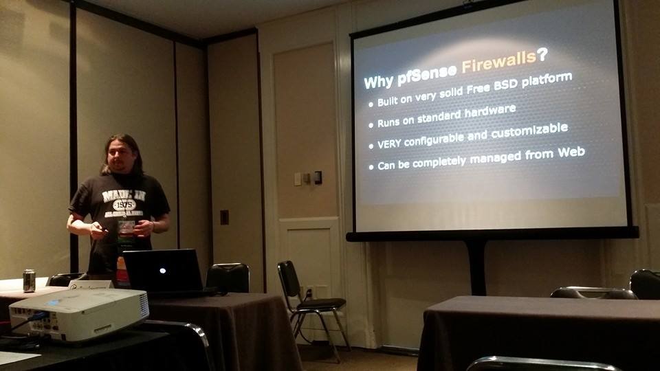 This came up in my memories from 9 years ago where I was presenting about @pfsense at an open source conference. I have been doing this for a while now. :)