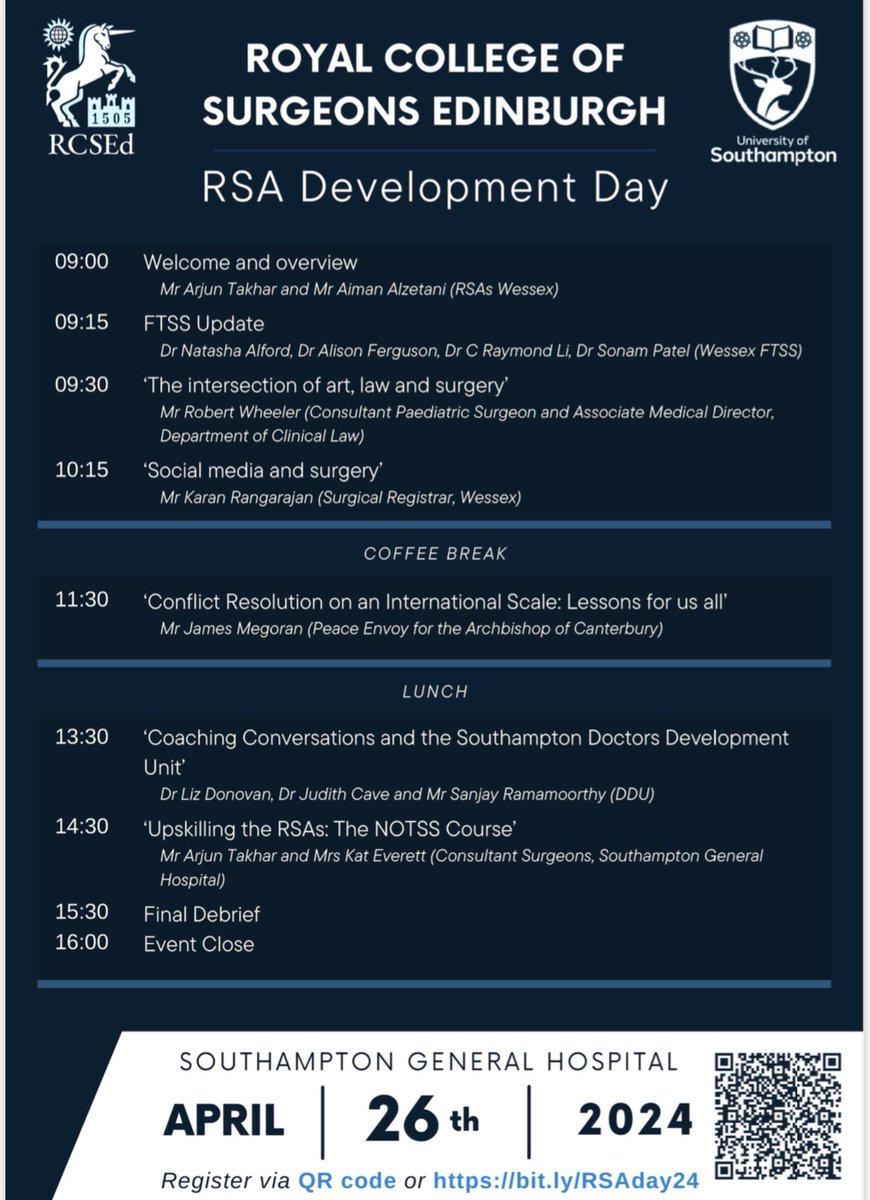 aiman alzetani (@syrianexpat) on Twitter photo An exciting program organised for our <a href="/RCSEd/">The Royal College of Surgeons of Edinburgh</a>
for the Regional Surgical Advisors (RSA) colleagues from around the country @ <a href="/UHSFT/">University Hospital Southampton 💙</a> & <a href="/unisouthampton/">University of Southampton</a> An exciting program organised for our <a href="/RCSEd/">The Royal College of Surgeons of Edinburgh</a>
for the Regional Surgical Advisors (RSA) colleagues from around the country @ <a href="/UHSFT/">University Hospital Southampton 💙</a> & <a href="/unisouthampton/">University of Southampton</a>