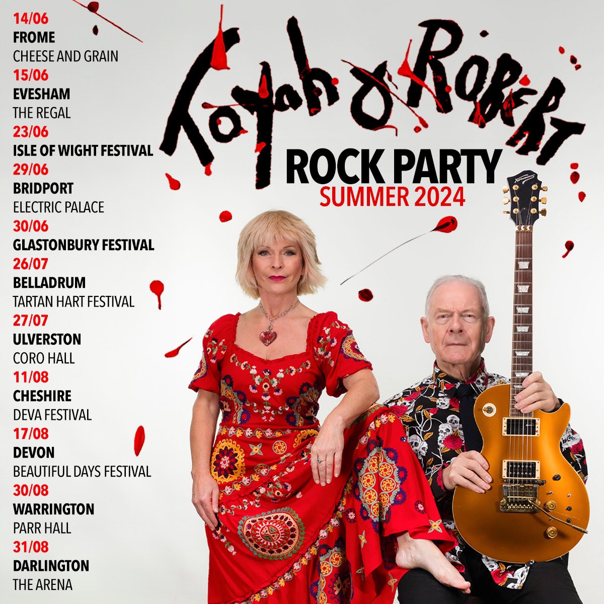 Summer is on its way & so are #Toyah & #RobertFripp. Catch their Rock Party live dates between 14 June - 31 August with hits, rock classic & surprises 🎉 Secure your tickets today linktr.ee/toyahandrobert

@frippofficial