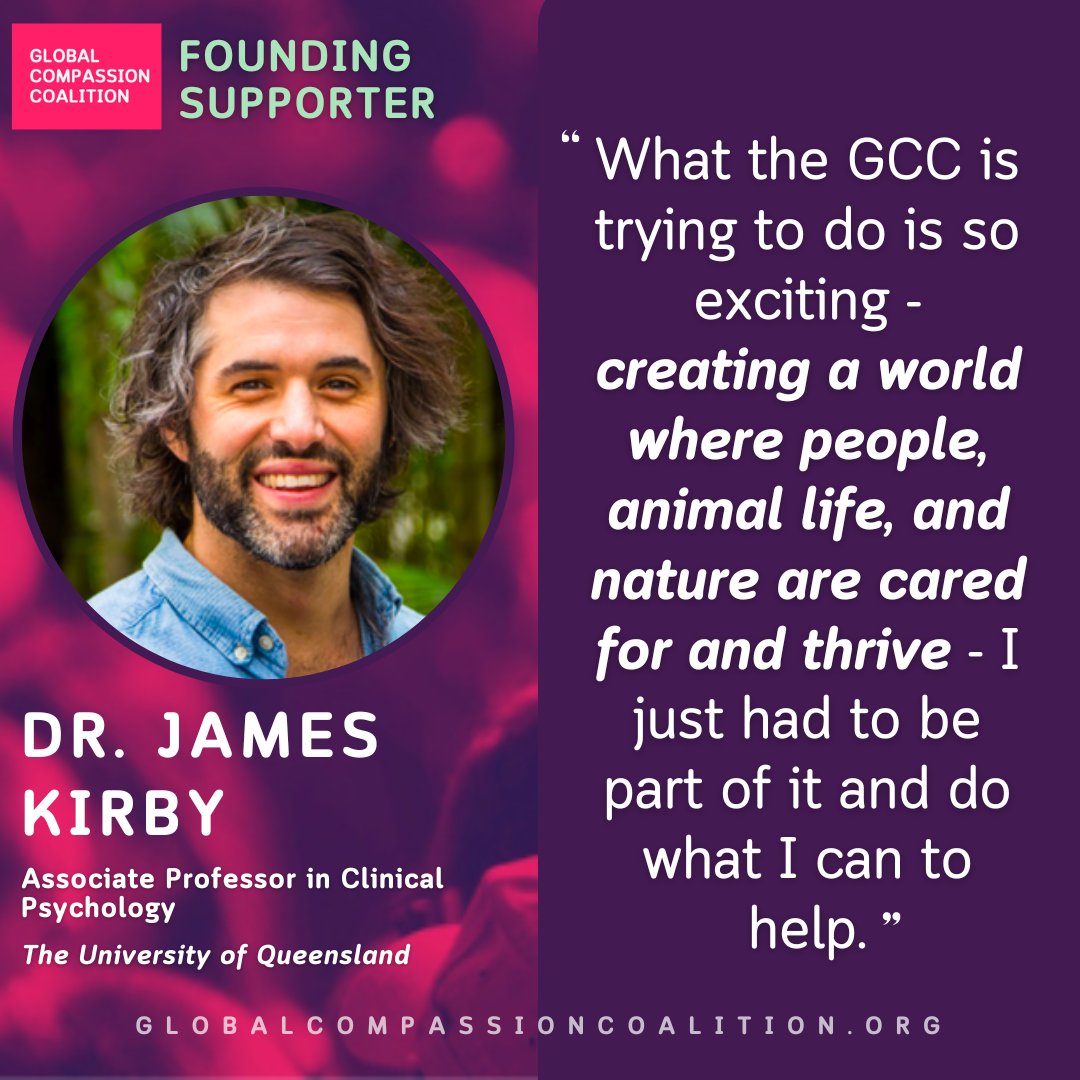 We all can play a role in making the world a more compassionate place. Thank you to @jamesnkirby for being a supporter of our mission to build a compassionate way of living that extends through to people, animals and nature 🌎 Learn more about James here: bit.ly/4aQuexA