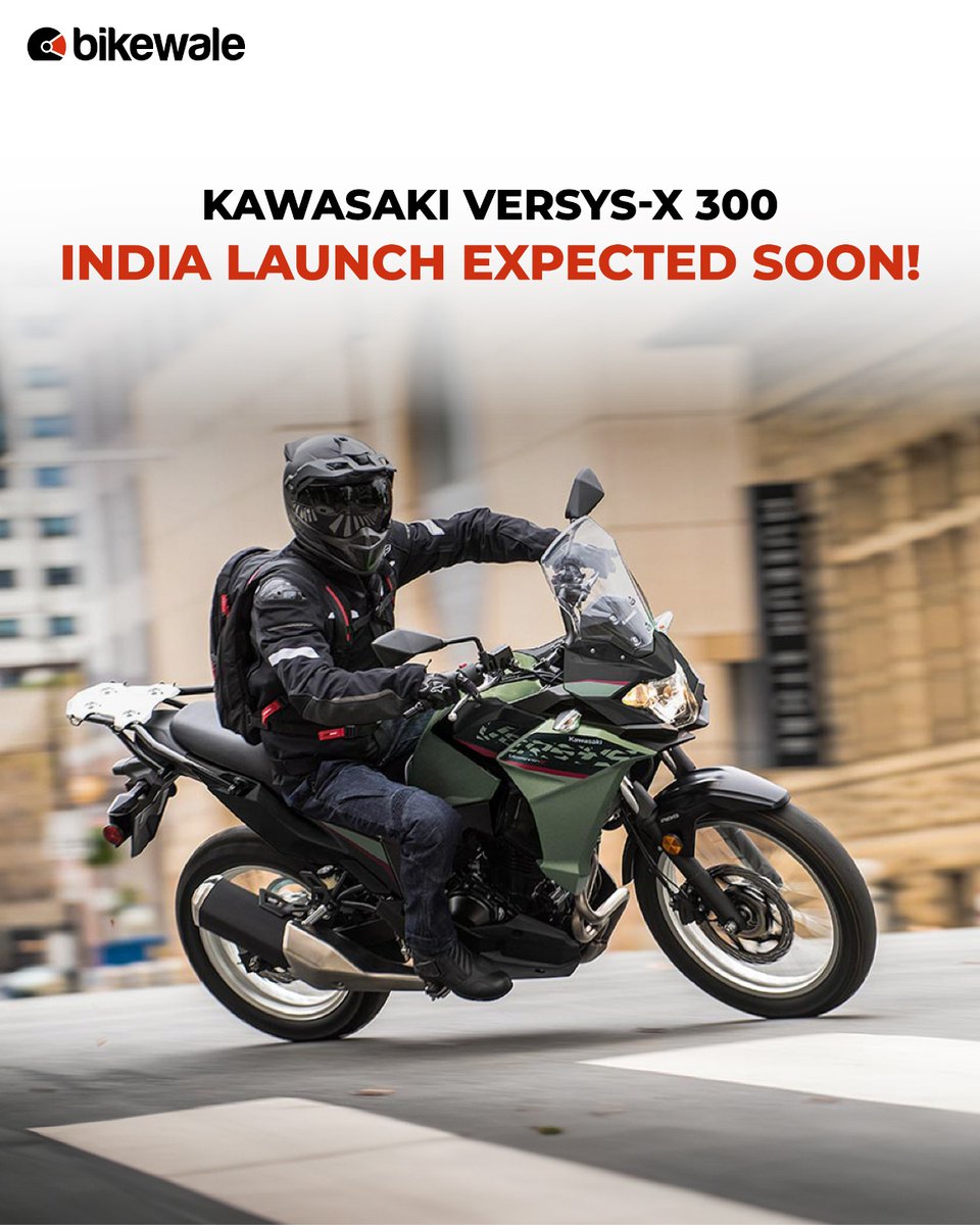 BikeWale's tweet photo. #KawasakiIndia was recently spotted testing the #VersysX300 adventure touring motorcycle, fuelling speculation that the bike might be re-launched. It is likely going to be launched in 2024, mostly by the next quarter. Learn more: https://t.co/ejdFou8FL6
#kawasaki #bwnews https://t.co/bND1DraIOS