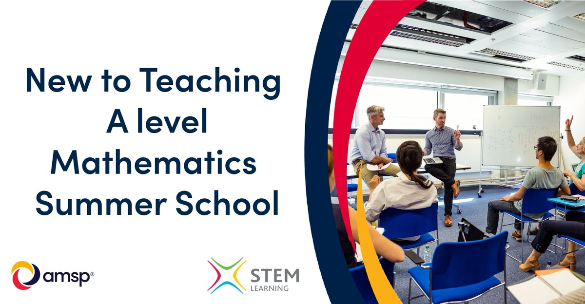 Advanced_Maths's tweet image. Our New to Teaching A level Mathematics Summer School is back for 2024!
Do you have teachers who are comfortable with the content of A level mathematics but want to develop their pedagogy subject knowledge?
Book your spot now!
👉ow.ly/ygan50QWvaL