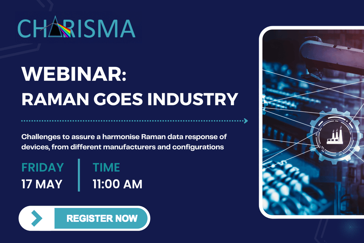 #RamanSpectroscopy can solve many #industry problems. Join our upcoming #webinar to learn how, and discover the impactful contributions of CHARISMA in this domain. 🗓️ 17 May 2024, Friday 🕙 11:00–12:30 (CEST) Find out more and register via 👉🏽 loom.ly/1CyZnG8