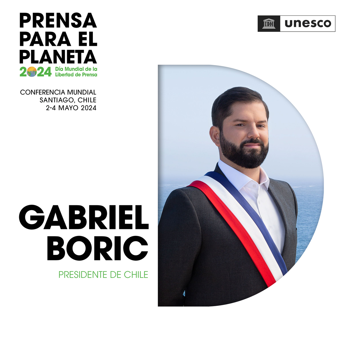 ¡30 años del primer #DíaMundialDeLaLibertadDePrensa! 🗞 En su 31º aniversario, #Chile será sede de la conferencia sobre el papel crucial del periodismo en la crisis medioambiental, con la participación del presidente @GabrielBoric. 👉 unesco.org/es/days/press-…