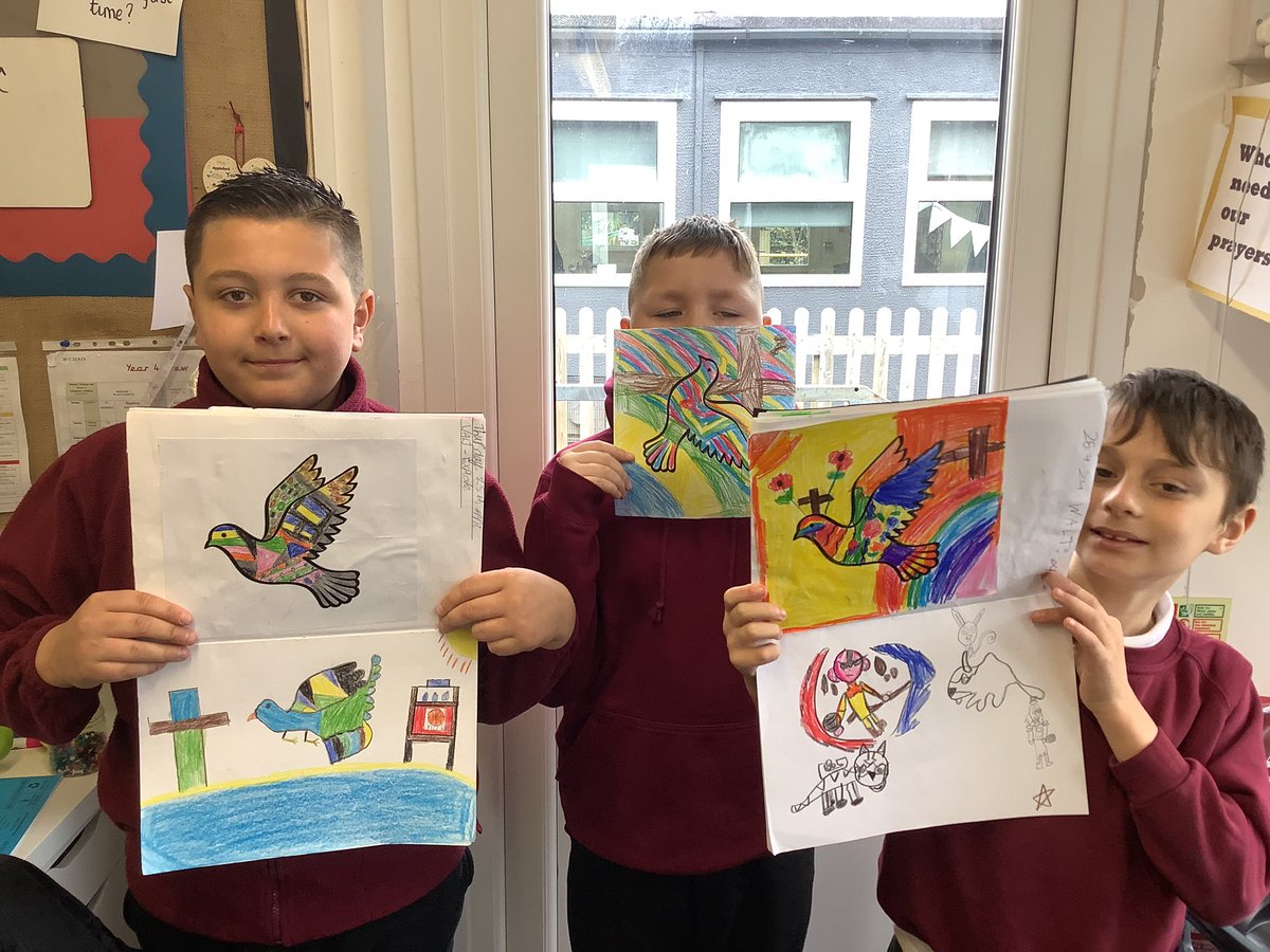 As artists, year 4 have been learning about Ukrainian artist Maria Prymachenko. Year 4 have created their first piece of art inspired by the messages of peace and hope. #ukranianart @StAnnes_EHS @KWebsterStAnnes