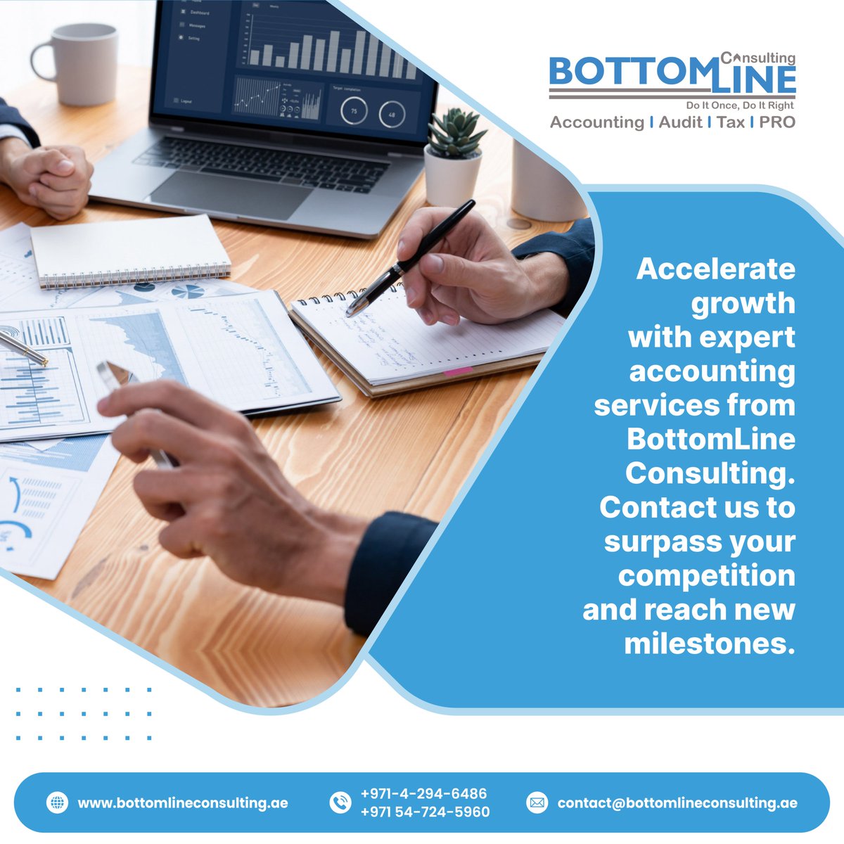 bottomlinecons1's tweet photo. Ready to supercharge your business growth? 🚀 Look no further! With expert accounting services from BottomLine Consulting.

📞 +971 54 724 
🌐 https://t.co/Q1fEENla1c

#AccountingServices #BusinessGrowth #ExpertGuidance #TailoredSolutions #Success #Milestones #DubaiBusiness https://t.co/VDmJrJax8d